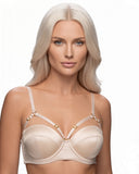 Silk longline bra
