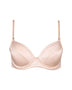 Silk Push-Up Bra in Pink Champagne, classic strap configuration, front view